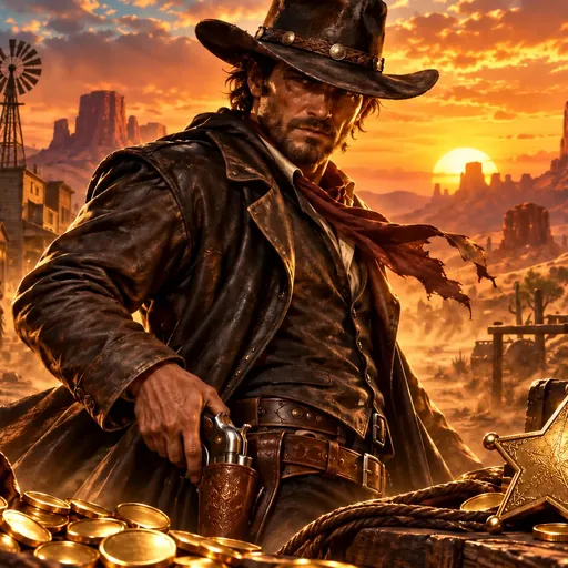 Dead or Alive cover art with wild west outlaw visuals